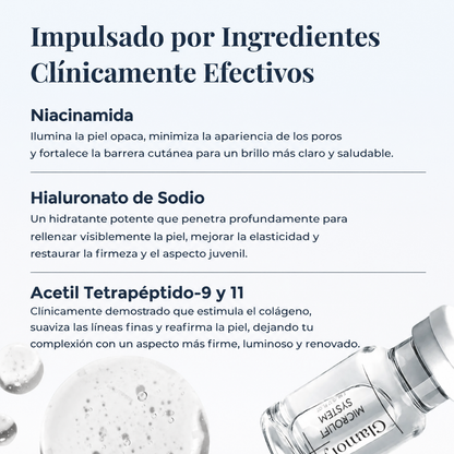 Luce una piel más firme y  joven. Sin necesidad de inyecciones.